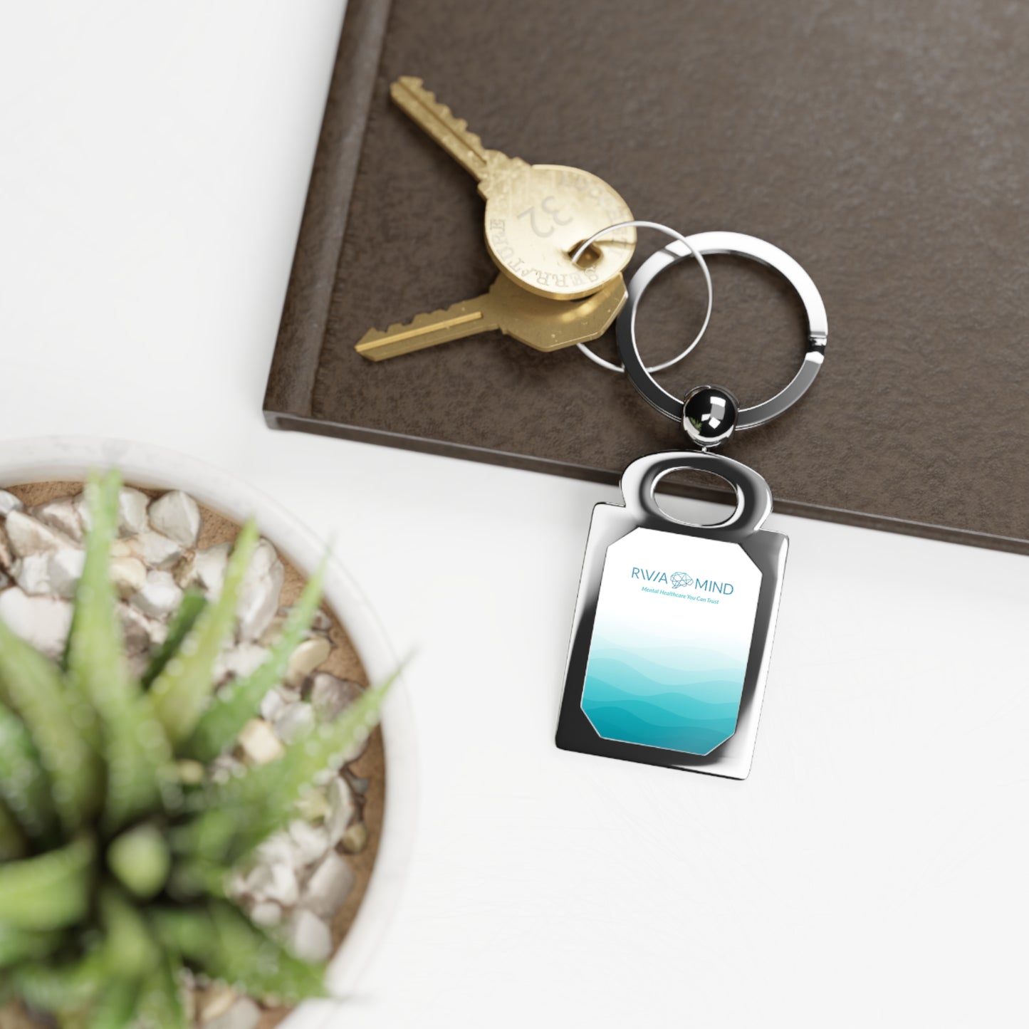 Rivia Mind Rectangle Photo Keyring