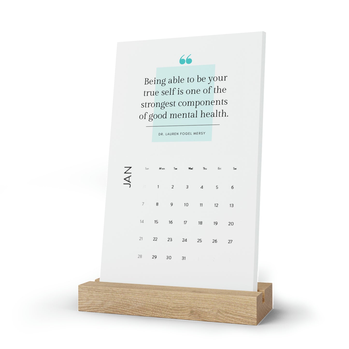 Rivia Mind Vertical Desk Calendar (2024)